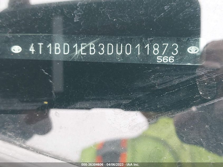 2013 TOYOTA AVALON HYBRID XLE PREMIUM 4T1BD1EB3DU011873