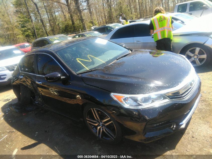 2016 HONDA ACCORD SEDAN SPORT - 1HGCR2F54GA041593