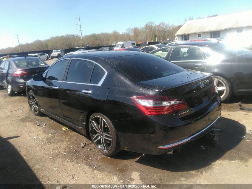 2016 HONDA ACCORD SEDAN SPORT - 1HGCR2F54GA041593