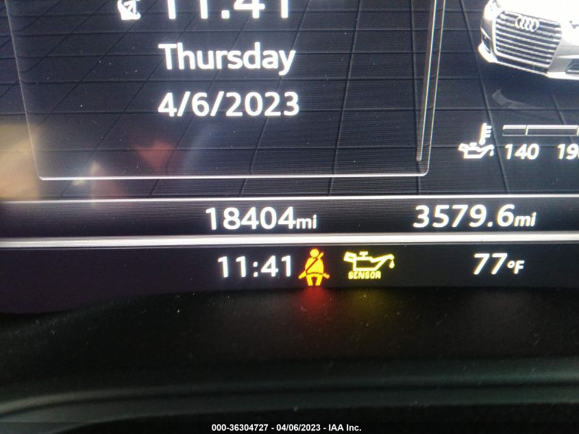 2018 AUDI A4 PREMIUM PLUS - WAUENAF43JA100156