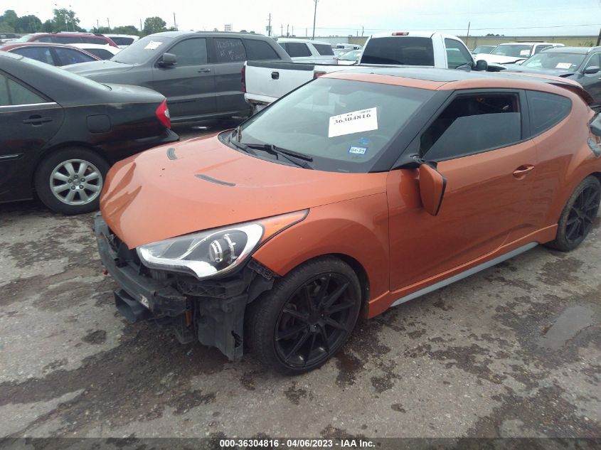 2015 HYUNDAI VELOSTER TURBO - KMHTC6AE3FU242313