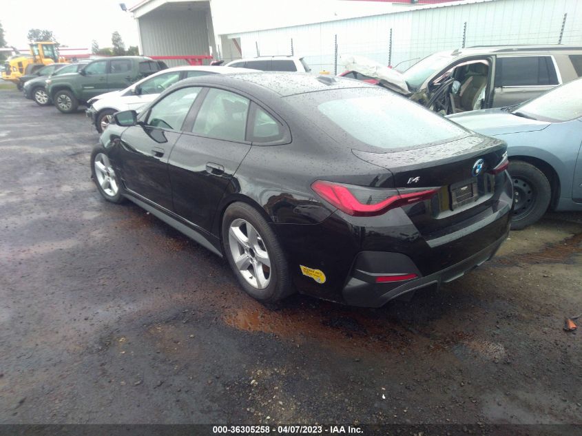 2022 BMW I4 EDRIVE40 - WBY73AW0XNFN03718