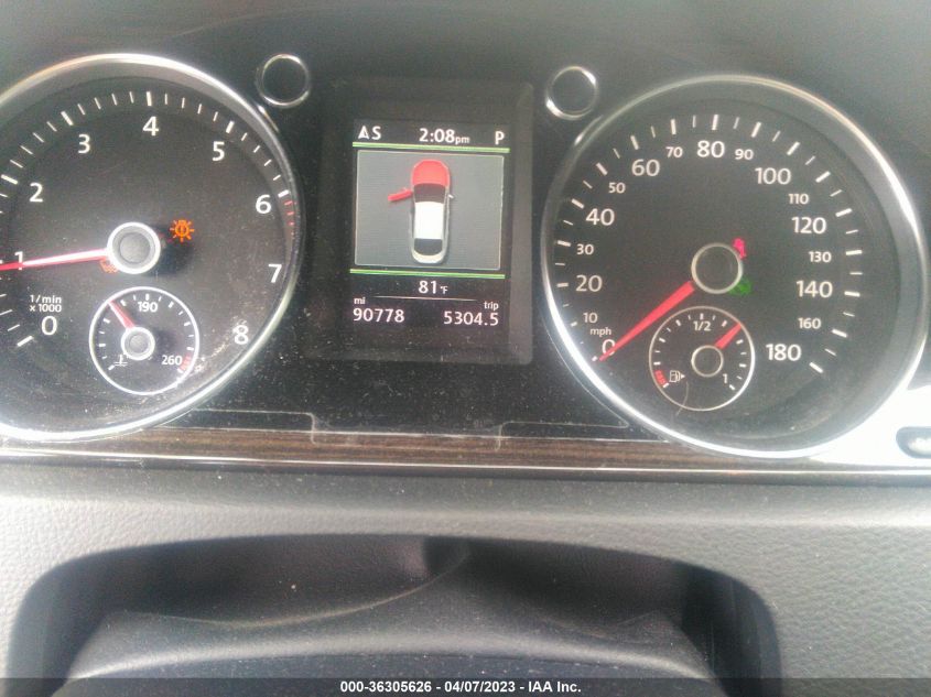 2013 VOLKSWAGEN CC VR6 EXECUTIVE 4MOTION - WVWGU7AN1DE524417