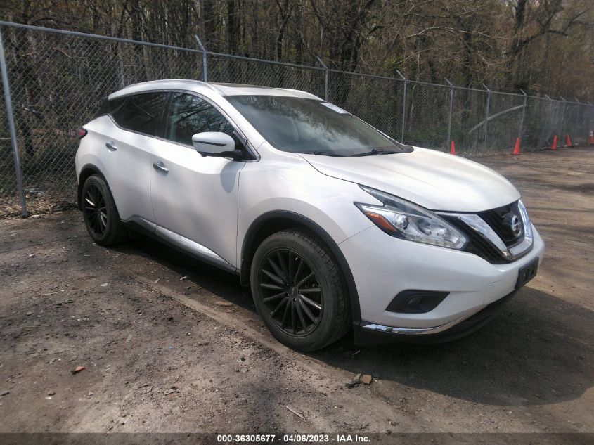 2018 NISSAN MURANO PLATINUM - 5N1AZ2MH5JN202886