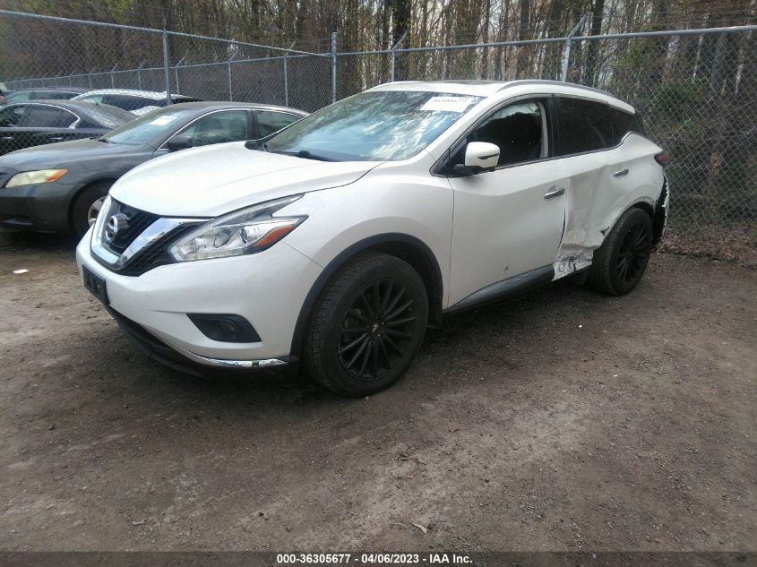 2018 NISSAN MURANO PLATINUM - 5N1AZ2MH5JN202886