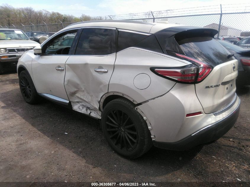 2018 NISSAN MURANO PLATINUM - 5N1AZ2MH5JN202886