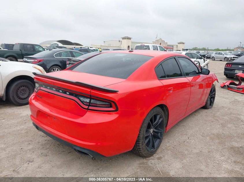 VIN 2C3CDXBG0JH186595 2018 DODGE CHARGER SXT