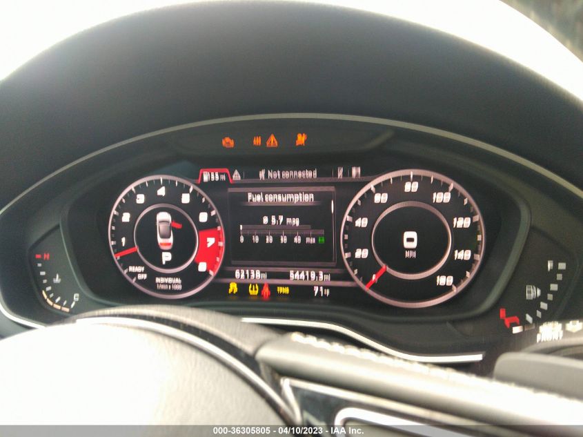 2018 AUDI S5 CABRIOLET PRESTIGE - WAU24GF53JN002223