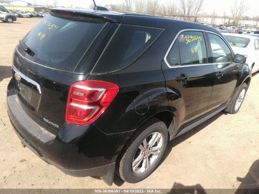 2016 CHEVROLET EQUINOX LS - 2GNALBEK0G1131761