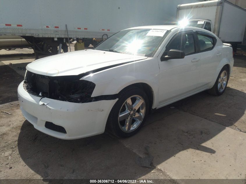2013 DODGE AVENGER SE - 1C3CDZABXDN616923