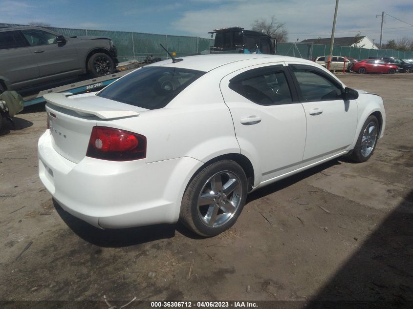 2013 DODGE AVENGER SE - 1C3CDZABXDN616923