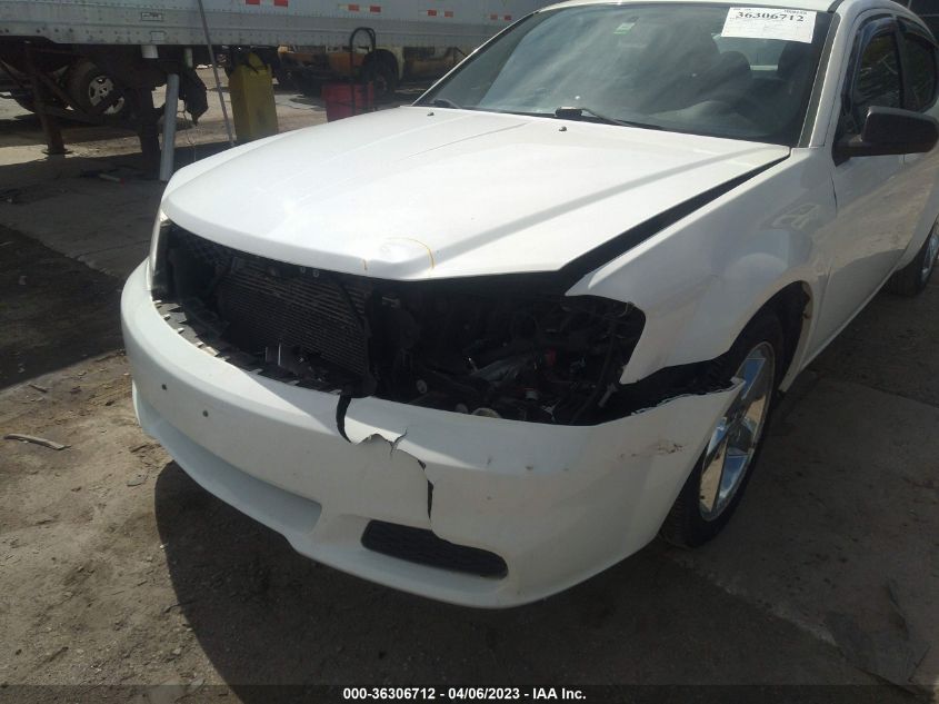 2013 DODGE AVENGER SE - 1C3CDZABXDN616923