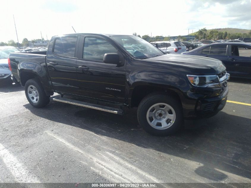 2021 CHEVROLET COLORADO 2WD WORK TRUCK - 1GCGSBEA4M1212115