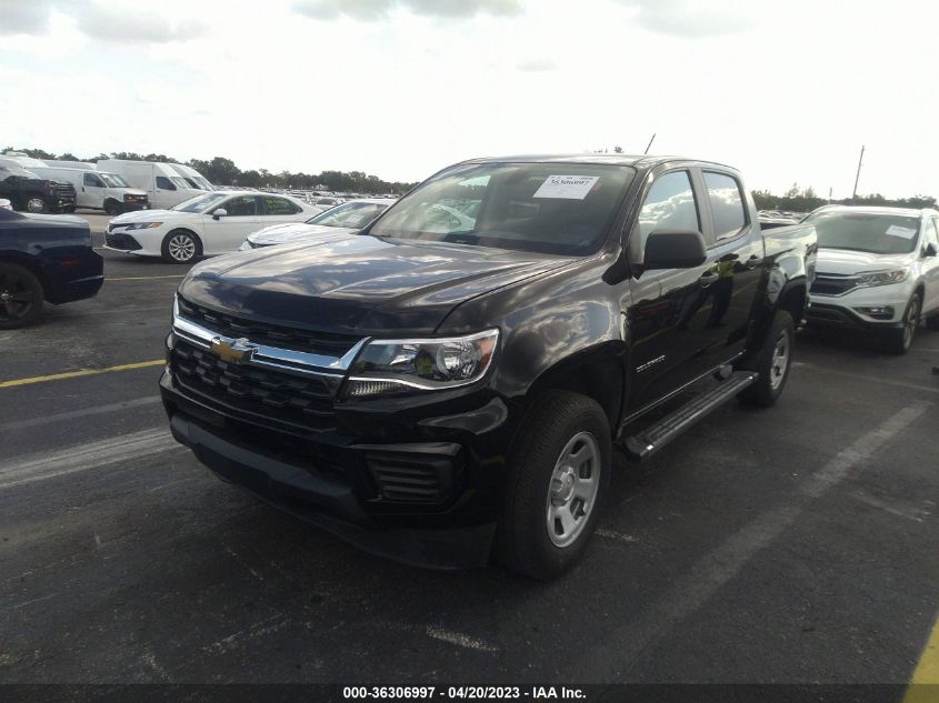 2021 CHEVROLET COLORADO 2WD WORK TRUCK - 1GCGSBEA4M1212115