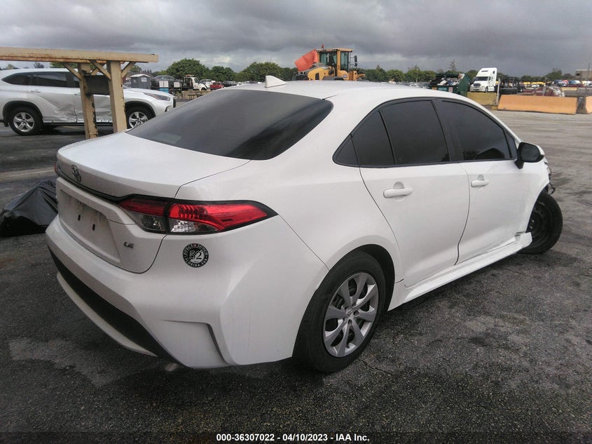 VIN 5YFEPRAE7LP124020 2020 TOYOTA COROLLA LE