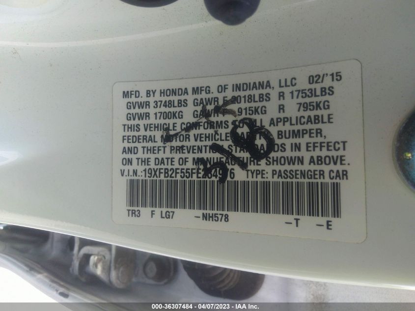2015 HONDA CIVIC SEDAN LX - 19XFB2F55FE234976
