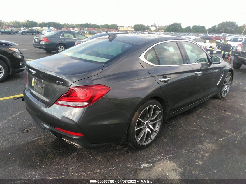 2019 GENESIS G70 2.0T ADVANCED - KMTG44LA7KU044203