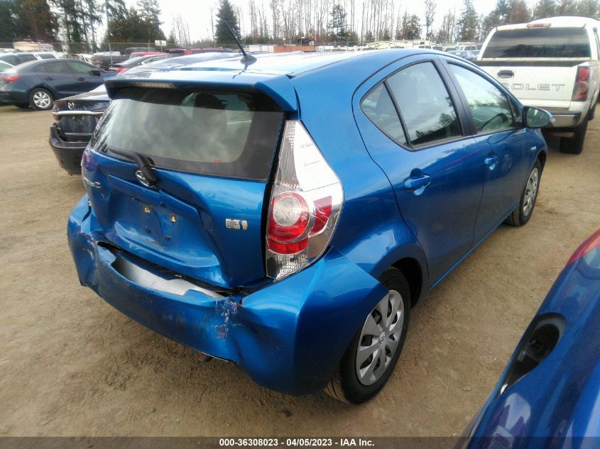 2013 TOYOTA PRIUS C ONE/TWO/THREE/FOUR - JTDKDTB33D1056164