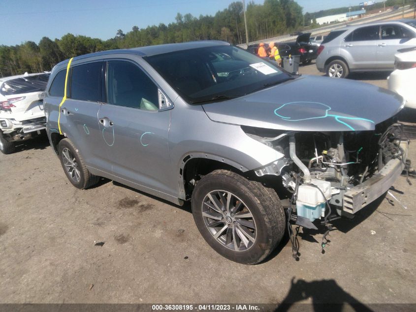 2017 TOYOTA HIGHLANDER XLE/SE - 5TDKZRFH7HS524612