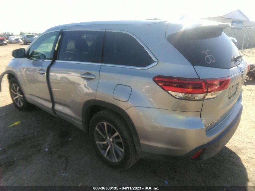 2017 TOYOTA HIGHLANDER XLE/SE - 5TDKZRFH7HS524612