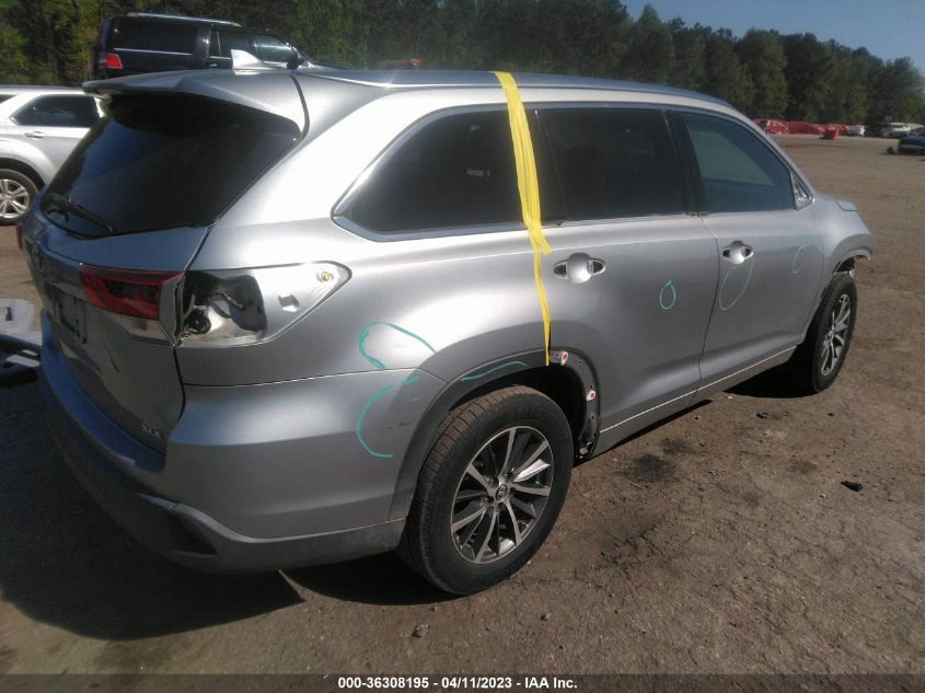 2017 TOYOTA HIGHLANDER XLE/SE - 5TDKZRFH7HS524612