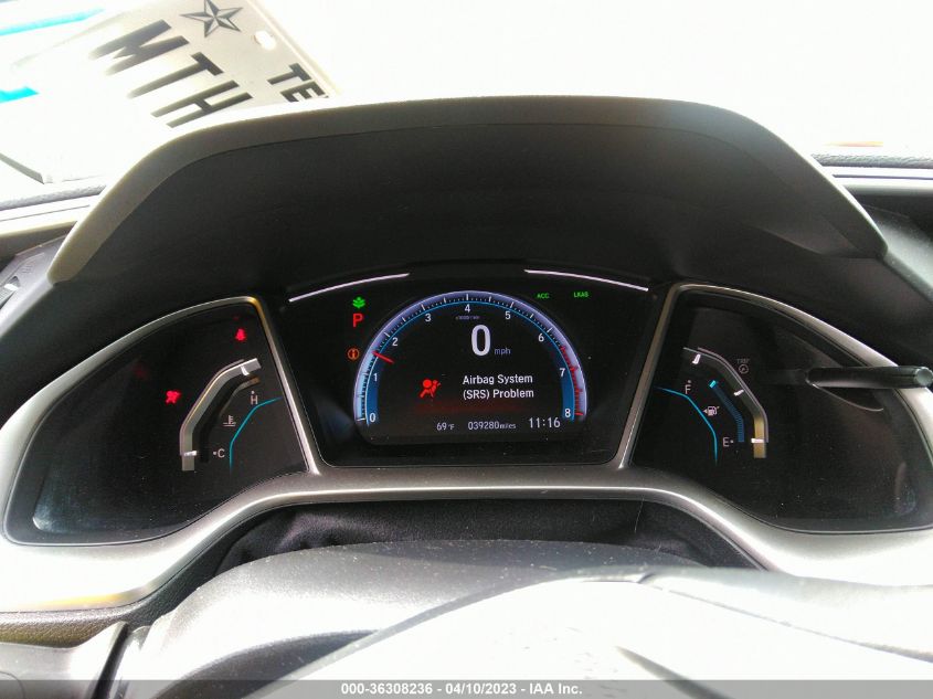2019 HONDA CIVIC SEDAN EX - 19XFC1F3XKE017875