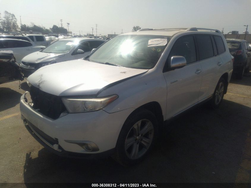 2013 TOYOTA HIGHLANDER LIMITED - 5TDYK3EH0DS107856