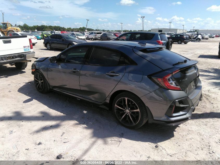 2021 HONDA CIVIC HATCHBACK SPORT TOURING - SHHFK7H99MU407563