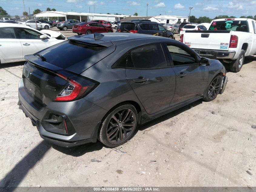 2021 HONDA CIVIC HATCHBACK SPORT TOURING - SHHFK7H99MU407563