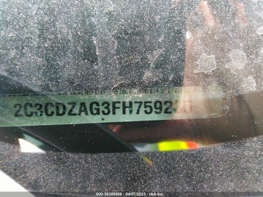 2015 DODGE CHALLENGER SXT - 2C3CDZAG3FH759235