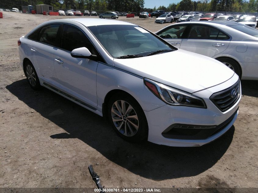 2016 HYUNDAI SONATA 2.4L SPORT - 5NPE34AF4GH344838