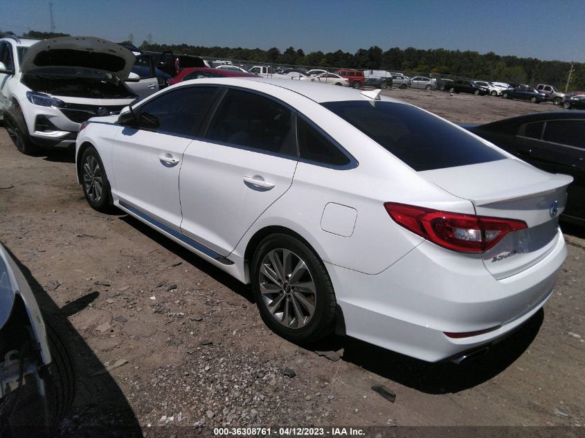 2016 HYUNDAI SONATA 2.4L SPORT - 5NPE34AF4GH344838