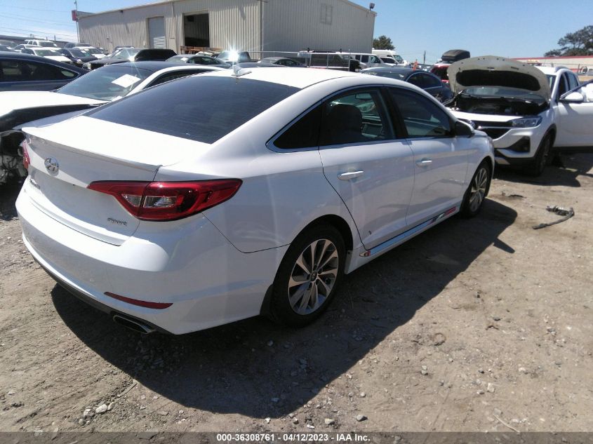 2016 HYUNDAI SONATA 2.4L SPORT - 5NPE34AF4GH344838