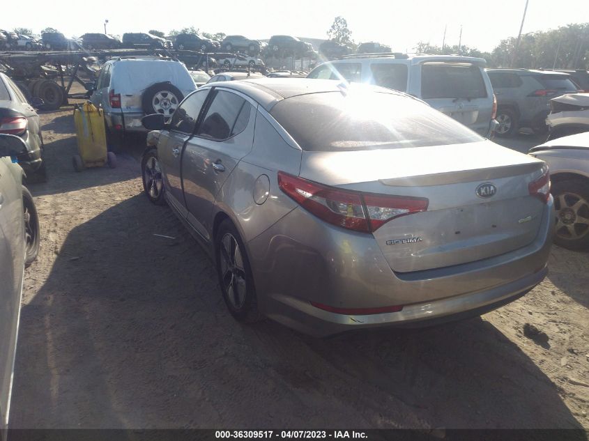 2013 KIA OPTIMA HYBRID EX - KNAGM4AD6D5045509