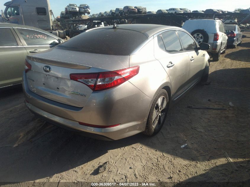 2013 KIA OPTIMA HYBRID EX - KNAGM4AD6D5045509