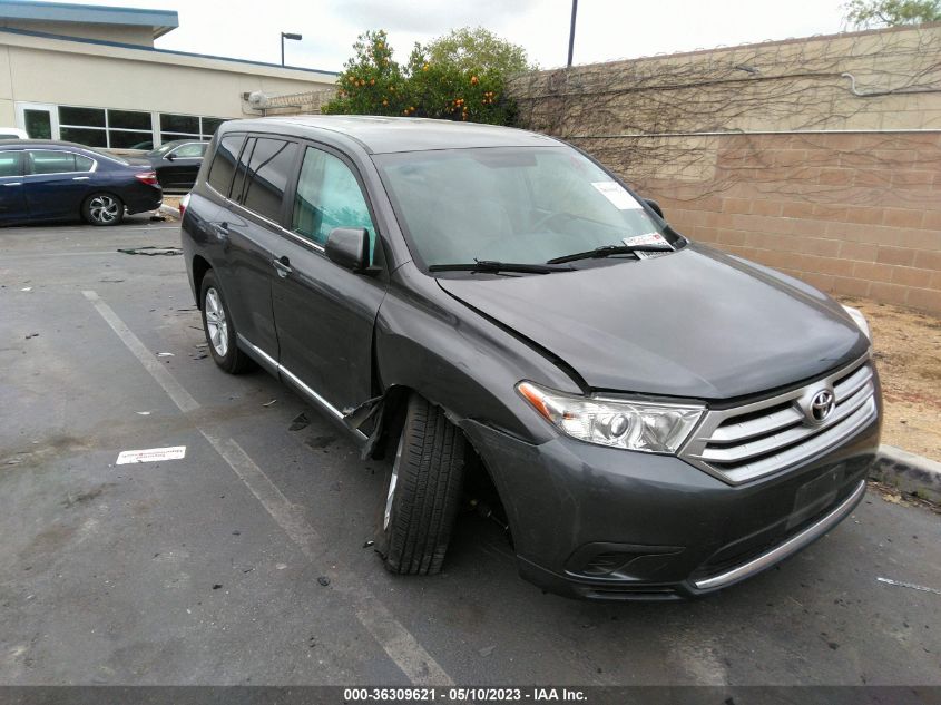 2013 TOYOTA HIGHLANDER - 5TDZK3EHXDS140805