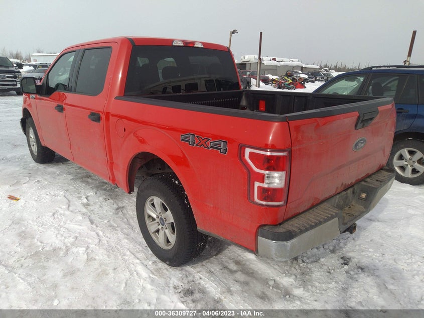 VIN 1FTEW1EB2JKD86186 2018 FORD F-150 XL/XLT