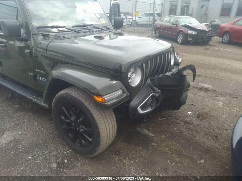 2021 JEEP WRANGLER 4XE UNLIMITED SAHARA 1C4JJXP6XMW736368
