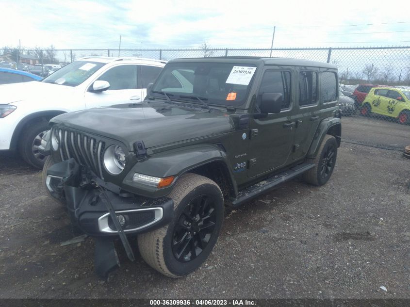 2021 JEEP WRANGLER 4XE UNLIMITED SAHARA 1C4JJXP6XMW736368