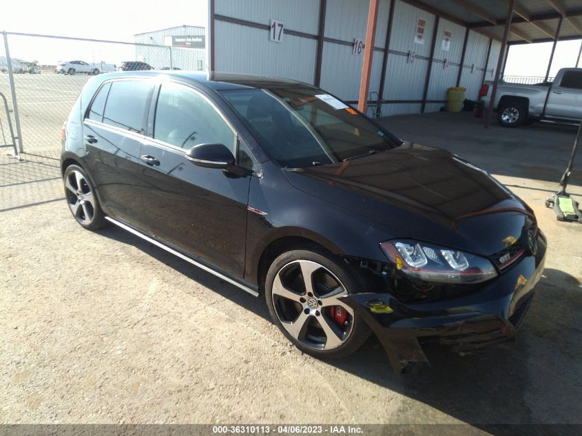 2015 VOLKSWAGEN GOLF GTI W/PERFORMANCE PKG - 3VW447AU8FM092414