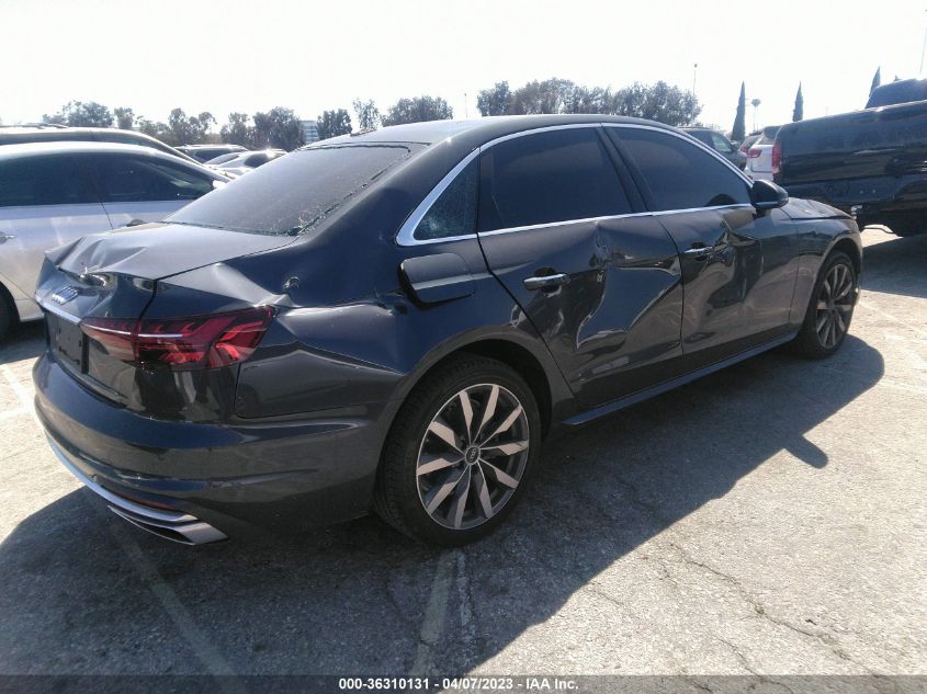 2022 AUDI A4 SEDAN PREMIUM - WAUABAF44NN003358