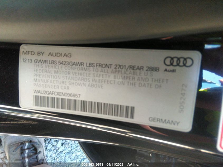 2014 AUDI A7 3.0 PRESTIGE - WAU2GAFCXEN096657