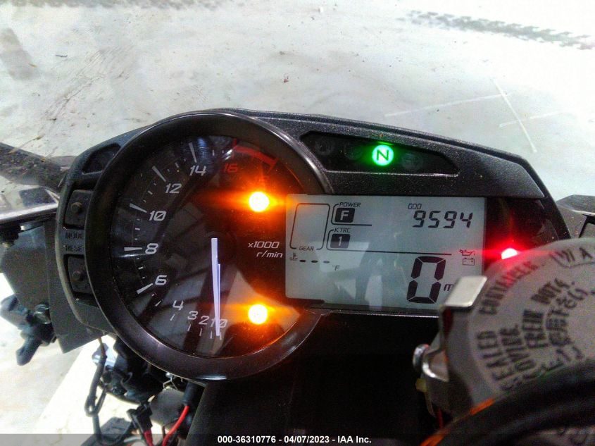 2017 KAWASAKI ZX636 F JKBZXJF19HA012040