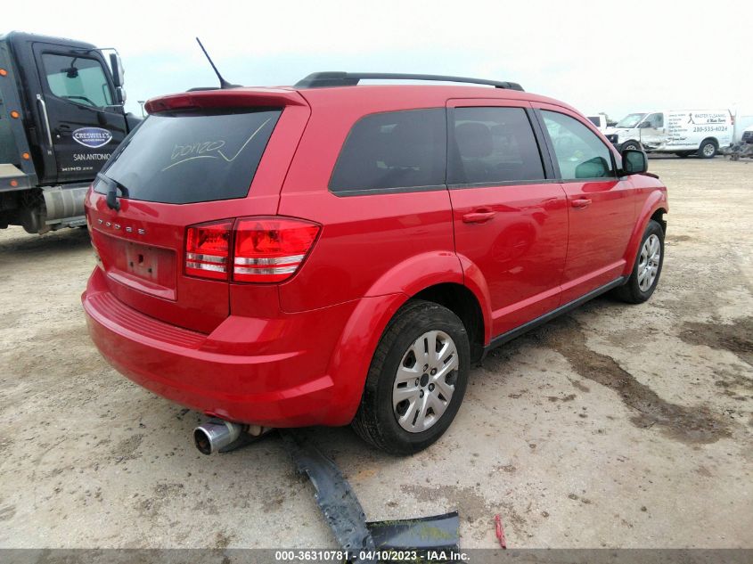 2016 DODGE JOURNEY SE - 3C4PDCAB2GT115443