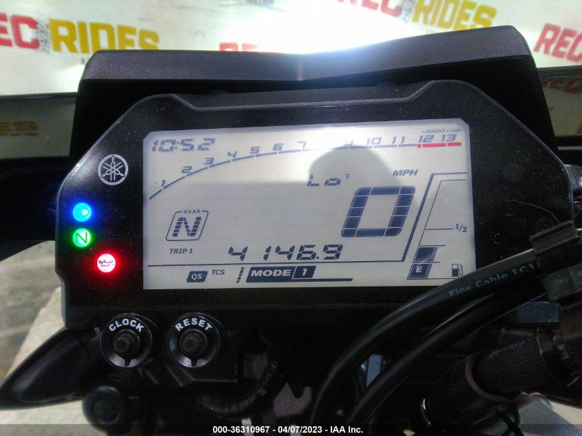 2019 YAMAHA MTN1000 JYARN48E7KA002594