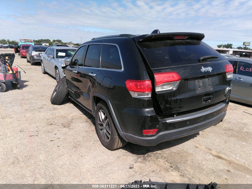 VIN 1C4RJEBG0HC887783 2017 JEEP GRAND CHEROKEE LIMITED