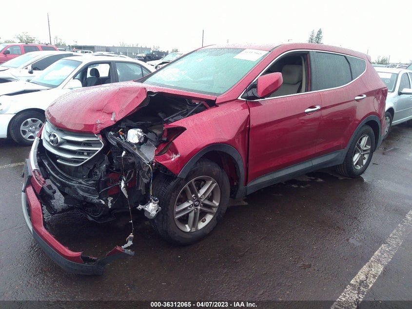 VIN 5XYZT3LB1HG392201 2017 HYUNDAI SANTA FE SPORT 2.4L