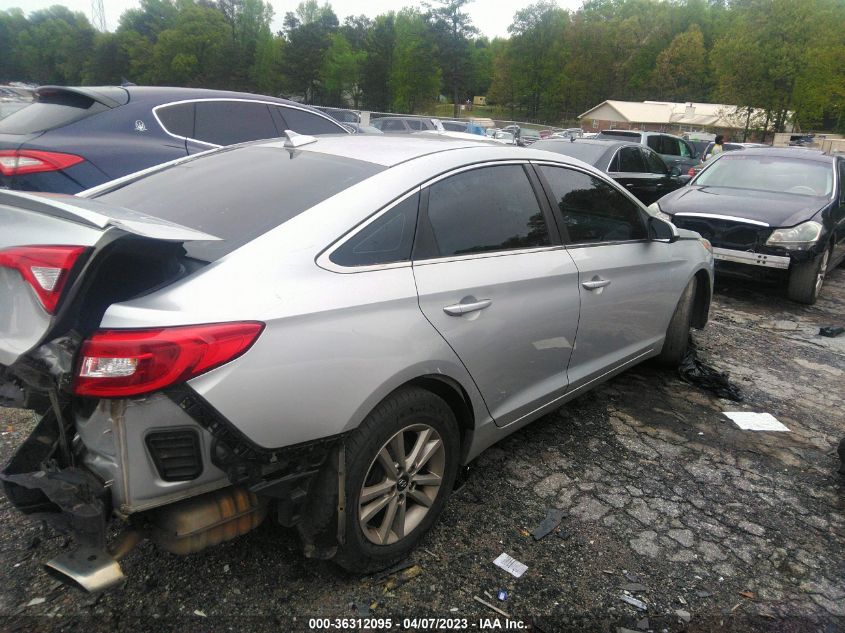 2015 HYUNDAI SONATA 2.4L SE - 5NPE24AF5FH004700