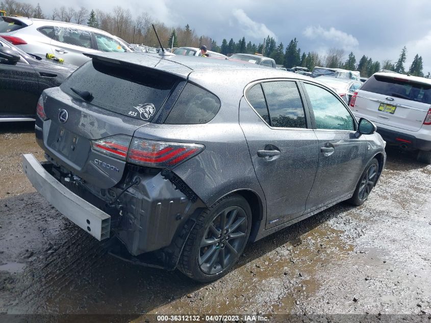 2013 LEXUS CT 200H HYBRID - JTHKD5BHXD2128056