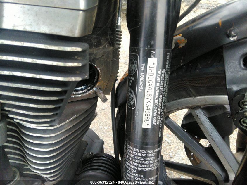 2007 HARLEY-DAVIDSON FXDBI 1HD1GX4187K343888